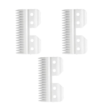 GUYUTING Ceramic Clipper Blades 18 Teeth 3pc Sharp Cool Running for Wahl A5 3F 4F 5F 7F 10 30 40 50 Clippers