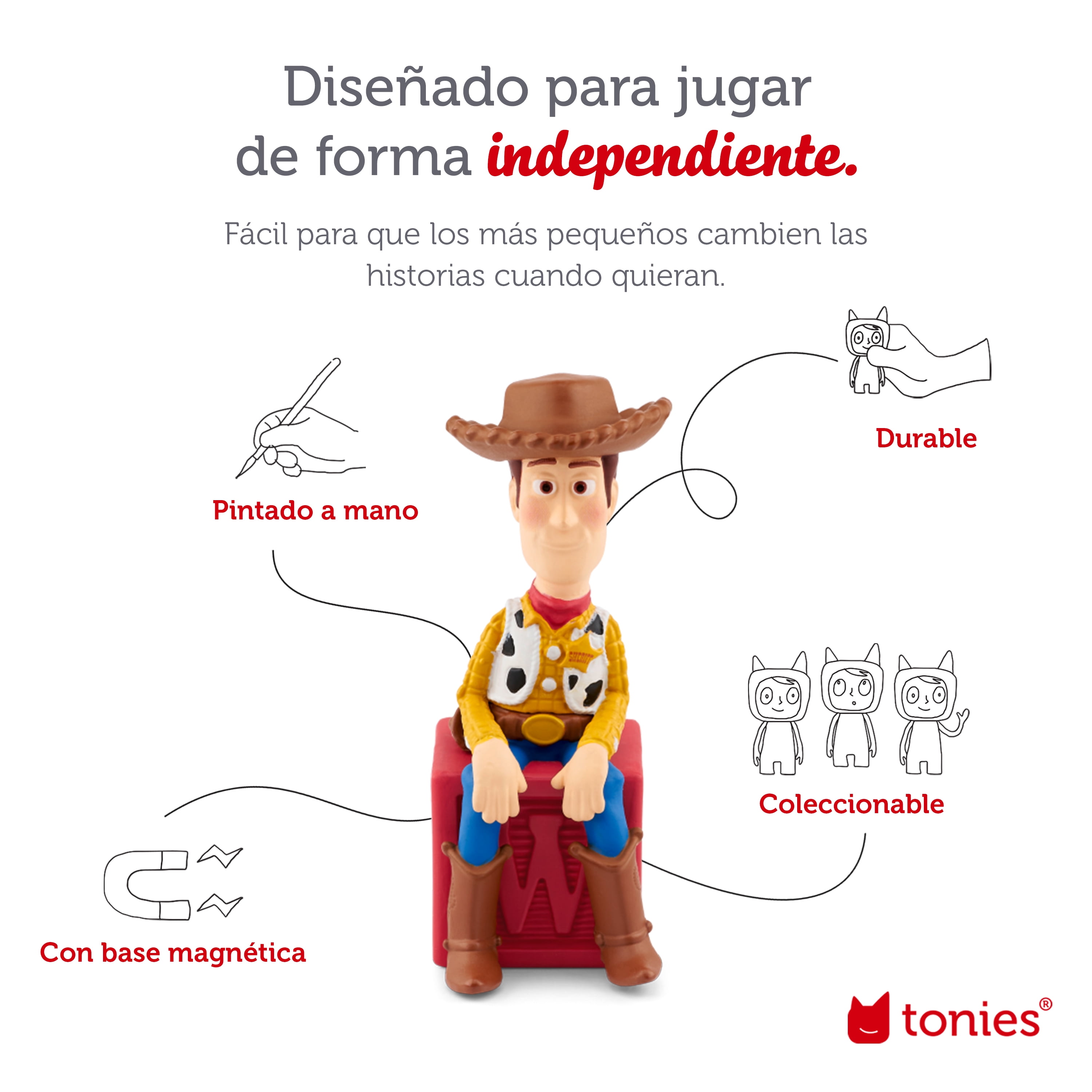 tonies Disney Pixar Toy Story: Woody Audio Play Figurine (Spanish)