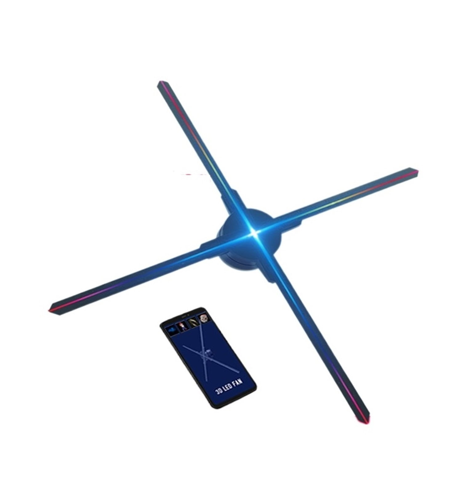 3D Hologram Fan Display 3D Animation Video Projector Advertising Light Led Signboard Board Transmit Picture Video ,High-Brightness