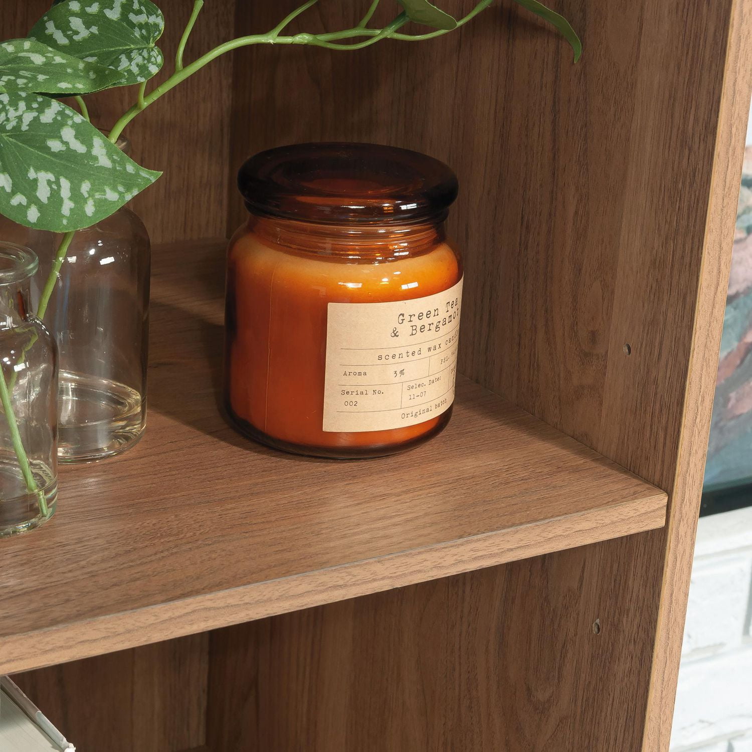 Sauder Ambleside Storage Cabinet, Serene Walnut, 431619