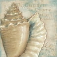 thumbnail image 2 of Brissonnet, Daphne 15x15 Gold Ornate Wood Framed with Double Matting Museum Art Print Titled - A la Plage III, 2 of 4