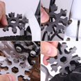 thumbnail image 5 of Paquete de 3 herramientas múltiples 18 en 1 de copo de nieve, abridor de botellas de copo de nieve de acero inoxidable/kit de destornillador Phillips plano/llave, duradero y portátil para ll, 5 of 5