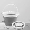 thumbnail image 7 of 3L Collapsible Bucket Portable Folding Bucket Silicon Car Washing Bucket Outdoor Fishing Travel Camp Bucket Household Storage, 7 of 7