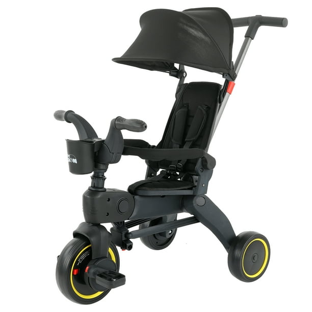 Triciclo Tipo Carreola Con Manubrio Tipo Bastón Para Bebé Baby Gaon GNBB01
