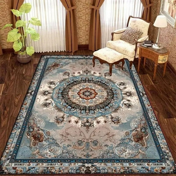Retro American Style Carpet Living Room Decoration Large Area Rug Home Luxury Bohemia Carpets Bedside Sofa Floor Mat tapis salon