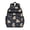 Golden Retriever Puppy, variant on Dog Paw Print and Bone Black Backpack for School, Cute School Bag with Adjustable Shoulder Straps and Padded Back, 15.25"x11.5"x5.25"