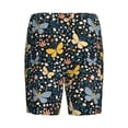 thumbnail image 2 of Haiem Flowers Butterfly Men's Pajama Short with Soft Woven Cotton Elastic Waistband Sleep Short-Large, 2 of 9