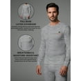thumbnail image 4 of Mossy Oak Mens Thermal Underwear Set Insulated Shirt & Long Johns, Grey Heather Small, 4 of 7