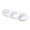 White [3 squares], variant on Hot Pot BBQ Dipping Sauce Dishes, 3 Compartment Multi-Purpose Condiment Trays, PP Plastic Seasoning Bowls for Family Gatherings, Stackable Sauce Dish Set - White