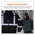 thumbnail image 3 of GloWear 8377EV Non-Certified Hi-Vis Quilted Bomber Jacket, Black, 4X-Large, Ships in 1-3 Business Days | Bundle of 2 Each, 3 of 6