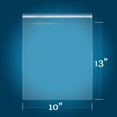 100 Count 10 x 13 Clear Cellophane Bags Self Seal Large