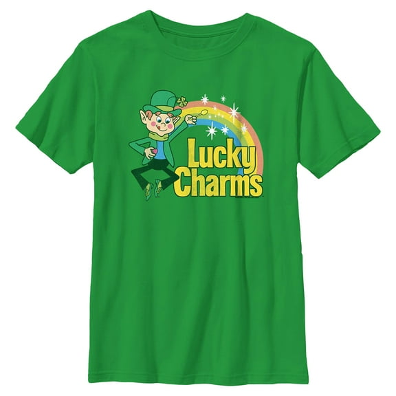 Boy's Lucky Charms Chibi Rainbow Graphic T-Shirt