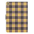 thumbnail image 5 of Case for Samsung Tab S5e (2019), Plaid Design Cute Stylish Shockproof Cover with Kickstand Magnetic Flip Folio Case for Samsung Tab S5e 10.5" (2019),Yellow, 5 of 6