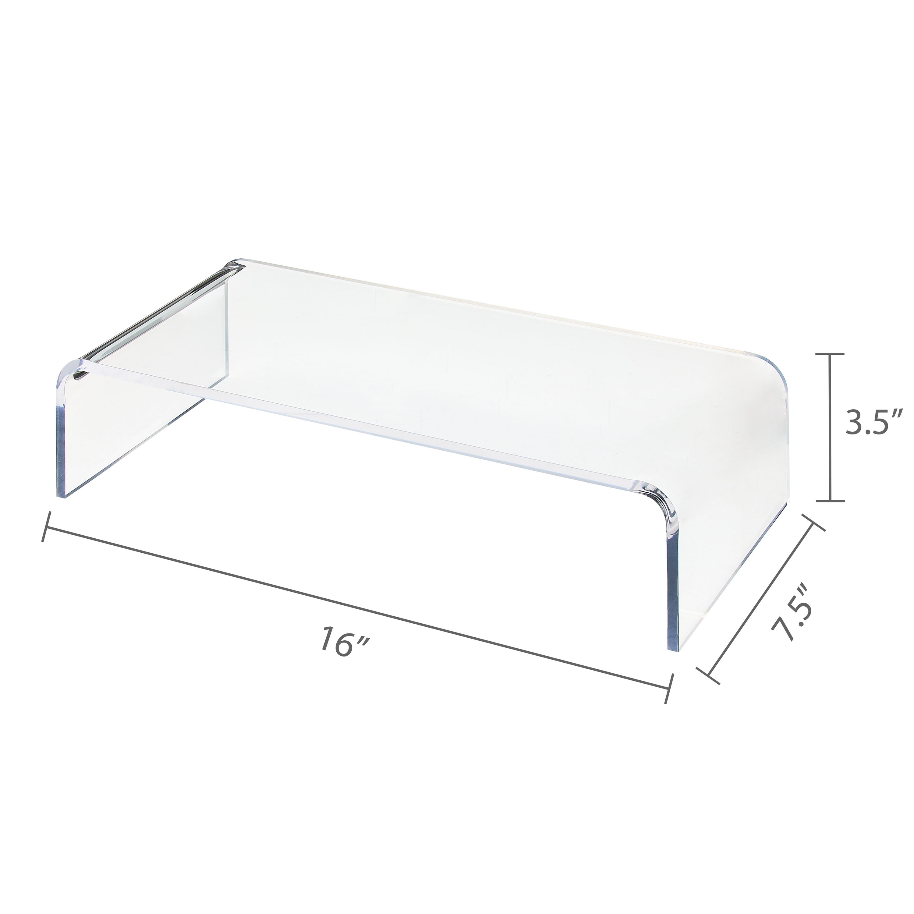 Pen+Gear Acrylic Monitor Stand, Clear