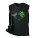 thumbnail image 4 of Patrick's Day Casual Mujer Sin mangas O-cuello Impreso Tops Damas Chaleco Pompotops  lopia997274, 4 of 4