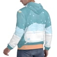 thumbnail image 6 of Haiem Bathtub with Soap Bubbles Patterned Men's Hoodie with Kangaroo Pocket - Ideal Pullover Sweatshirt for Daily Wear, Travel, and Home-, 6 of 7