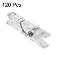 thumbnail image 2 of Unique Bargains 35x5.1x8mm Picture Clamp Holder Photo Clips Clear 120 Pack, 2 of 6