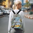 thumbnail image 7 of FORMRS Mini Backpack Purse for Women Travel Daypack Casual Shoulder Bag, Colorful Leaves, 7 of 7