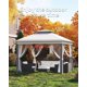 thumbnail image 2 of Garvee gazebo para exterior de 11 x 11 pies con mosquitero, doble techo y estructura metálica resistente para patio, jardín o deck, 2 of 7