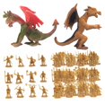 thumbnail image 2 of Figura de acción de caballeros medievales a escala 1/72, juguete de construcción, ideal para niñas y niños, regalo de cumpleaños, juguete de caballero DIY para niños oro, 2 of 10