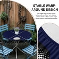 thumbnail image 2 of Golf Ball Round Tablecloth for 45-54 Inch Tables, Fitted Table Cover with Elastic Edge, Navy Blue Monochrome Sport Waterproof Outdoor Table Cloth Protector for Patio Garden Dinner Picnic, 2 of 9
