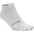 thumbnail image 4 of FUN TOES 3 Pairs Men's Cotton Toe Socks - Breathable Mesh, Barefoot Running, Shoe Size 6-10, 4 of 5