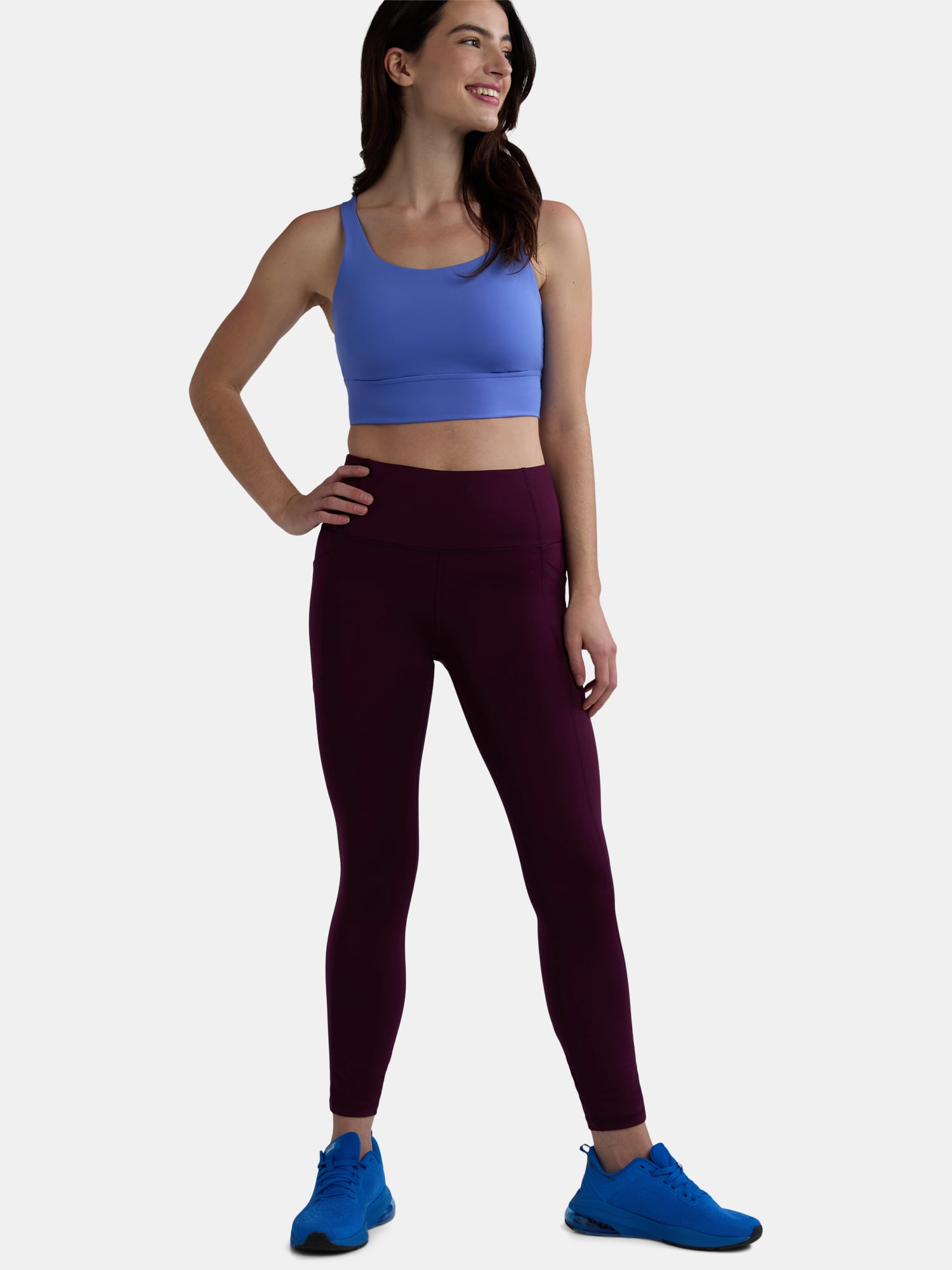 Avia Women's and Women's Plus Two-Strap High Impact Molded Cup Sports Bra, Sizes XS-4X