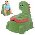 thumbnail image 2 of Dinosaur Potty Training Toilet for Toddlers Cartoon Baby Potty Chair with Rubber Base Tissue Dispenser Kids Toilet Trainer for Boys Girls Green ZZyuan, 2 of 6