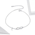 thumbnail image 4 of Sonducket Tobillera ajustable portátil para hombre y mujer, tobilleras con colgante de corazón en forma de 8 para viajes y senderismo, decoración para Ropa, zapatos y accesorios Miscelánea Sonducket AP018633-00, 4 of 6