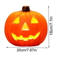 thumbnail image 3 of LED Light Up Jack O Lantern Pumpkin,Realistic Battery Operated Halloween Tabletop Decor,Glowing Ornament for Home,Bar,Party,Mall Display, 3 of 6