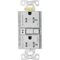 thumbnail image 1 of Réceptacle GFI Auto-Testant en Granit Argenté 20 Amp, 1 of 4