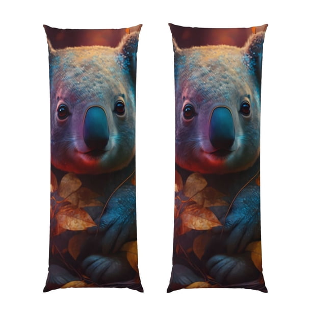 Balery Forest Koala Funda Protectora para Almohada Corporal de Algodón Hipoalergénico con Cierre(55 x 21 pulgadas), Almohadas No Incluidas