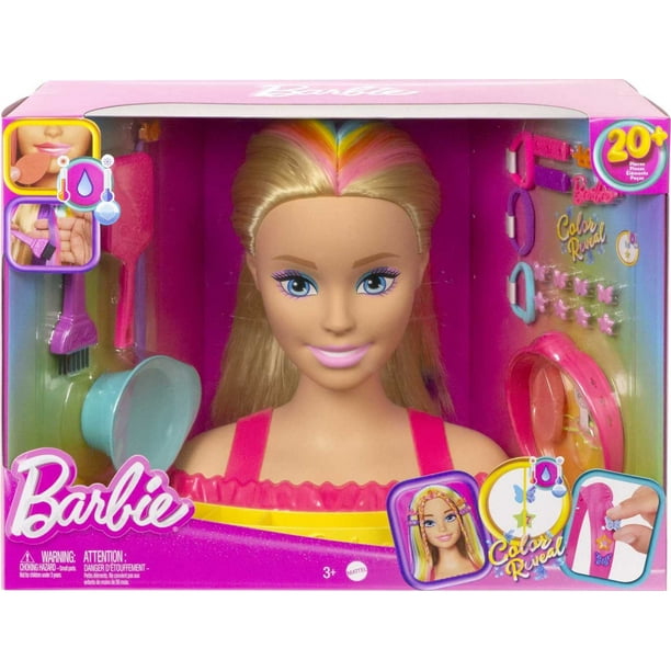 Barbie-Tête à Coiffer Contes de Fées cheveux pastel 20 accessoires