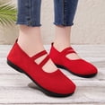 thumbnail image 6 of Wensltd Women Mary Jane Flats Elastic Band Round Toe Comfortable Walking Shoes, 6 of 9