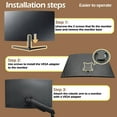 thumbnail image 4 of UR59C vesa Mount Adapter is Only Compatible with Samsung UR59 Series ViewFinity 4K Monitor（Fits U32R590, U32R591, U32R592 UR59C Monitor） (Black), 4 of 7