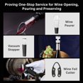 thumbnail image 3 of Amdohai Automatic Bottle Opener Set Electric Corkscrew with Wine Pourer Vacuum Stopper Foil Cutter Charging Base for Red Wine Home Kitchen Party Bar Wedding, 3 of 8