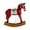 Red, variant on Horse Ornaments for Christmas Tree, Ongmies Christmas Rocking Horse Ornament - Decorative Hanging & Tabletop Figurine for Holiday Decor, Christmas Decorations Indoor