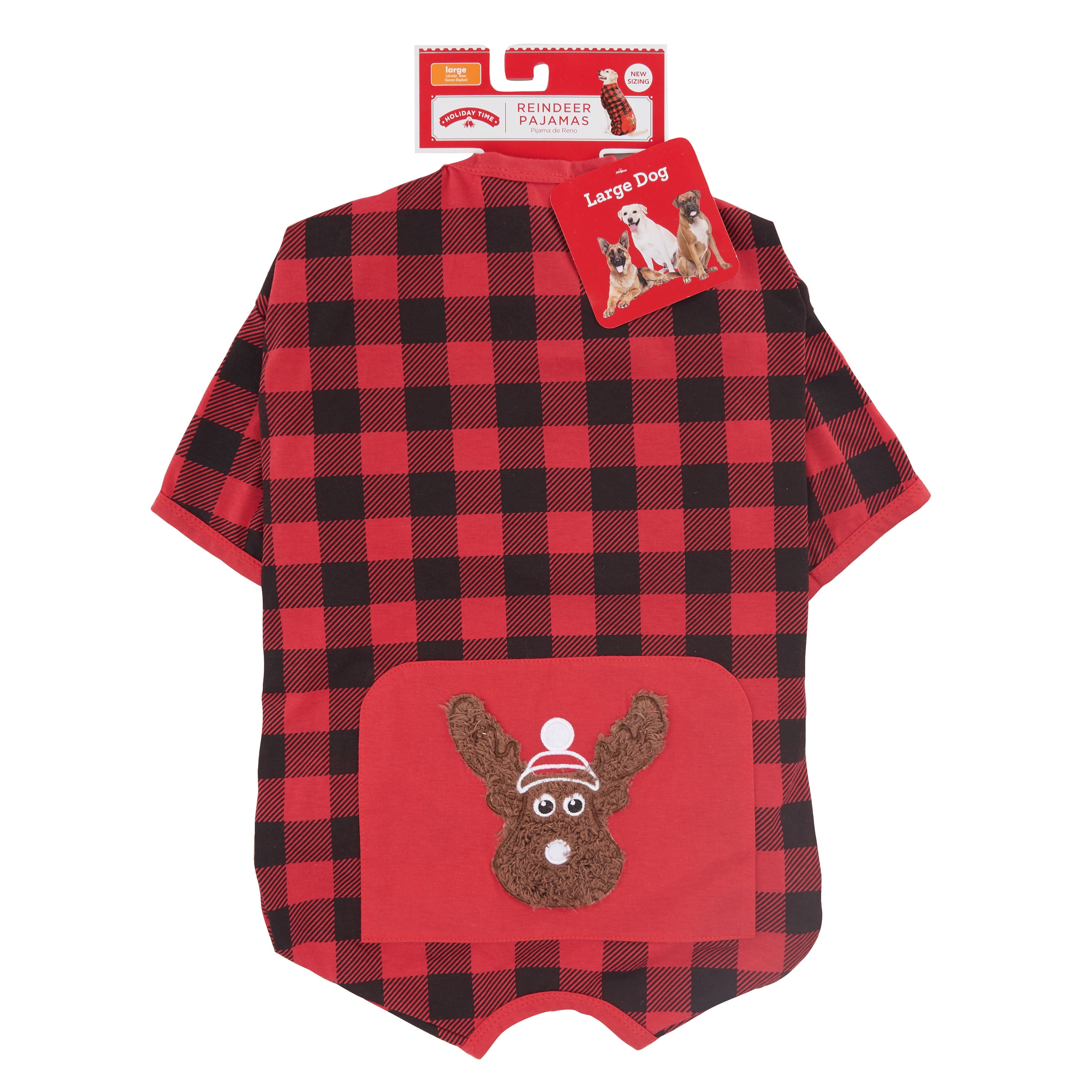 Holiday Time Reindeer Pajamas for Dogs, Large - 0 - 0
