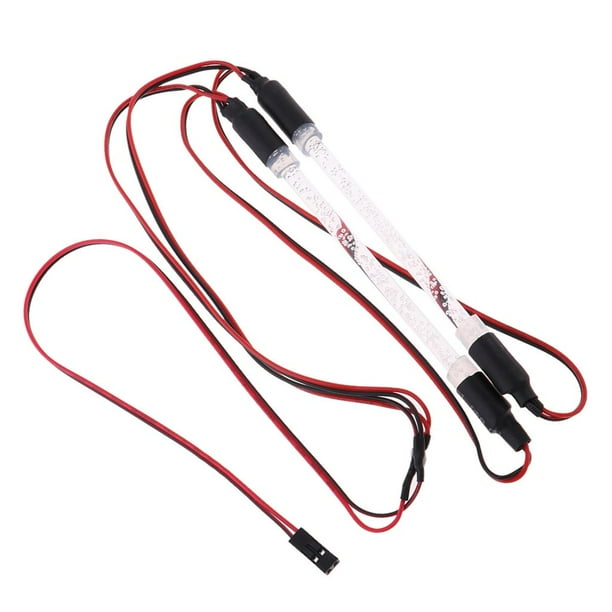 2x 94123 Tira de luces coloridas con carcasa y receptor de energía para Crawler 1:10 Multi