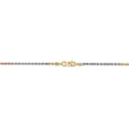 thumbnail image 3 of Primal Gold 14 Karat Tri-Color 1.75mm Diamond-cut Rope Chain, 3 of 4