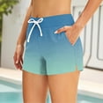 thumbnail image 6 of Two Piece Tankini Swimsuits for Women Gradient Tummy Control Bathing Suit with Shorts Athletic Swimwear, L, 6 of 7