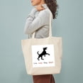 thumbnail image 3 of CafePress - Live Love Wag Woof Dog Lover Gifts Tote Bag - Unisex Canvas Tote Bag, Beige, 1-Piece, 3 of 7