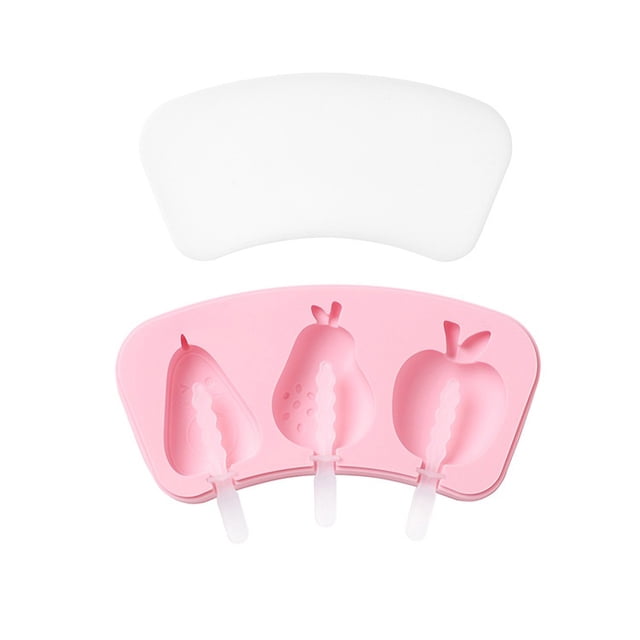 Moldes de silicona for paletas de animales de dibujos animados con tapas, formas divertidas de frutas y verduras for helado casero