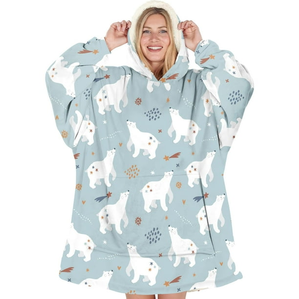 Sudadera con Manta Warmstorey Oso para Esposa Mamá Regalo de Navidad