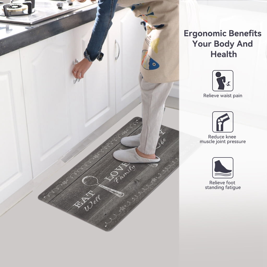 Ray Star Comfort Standing Desk Mat 20''x30'',0.39 Inch Thick Kitchen Mats Anti Fatigue