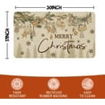thumbnail image 3 of Merry Christmas Door Mat Outdoor for Front Door,Xmas Tree Pine Ornament Snowflake Holiday Welcome Doormat,Winter Floor Rugs for Indoor Porch Entrance Farmhouse Decor 30" x 17", 3 of 6