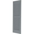 thumbnail image 3 of 18"W x 34"H Americraft Two Equal Louver Exterior Real Wood Shutters (Per Pair), Ocean Swell, 3 of 10