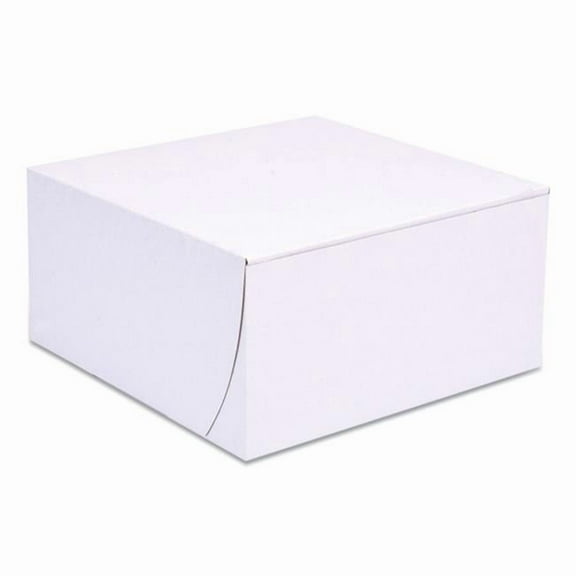 8 x 8 x 4 in. Food Box, White
