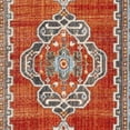 thumbnail image 6 of SAFAVIEH Vintage Persian Yvonne Floral Bordered Polyester Runner Rug, Rust/Blue, 2'2"x12', 6 of 7