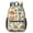Dinosaur and Palm, variant on Dinosaur and Palm Off White Pattern 17" School Backpacks for Teens,Waterproof Oxford Fabric,S-Shape Padded Straps for School,Travel,Hiking,Camping